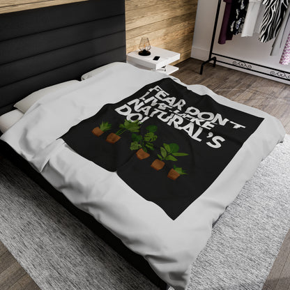 Fear Don't Live Here! Plush Blanket