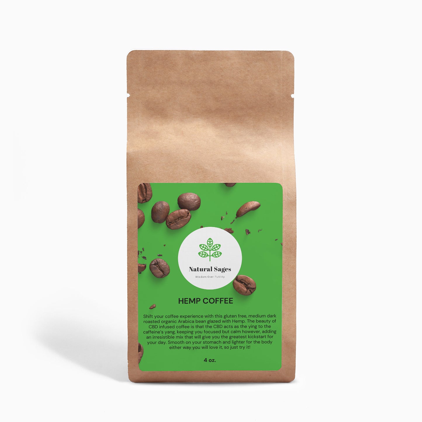 Hemp Coffee Blend - Medium Roast 4oz