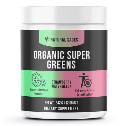 Organic Super Greens Strawberry Watermelon