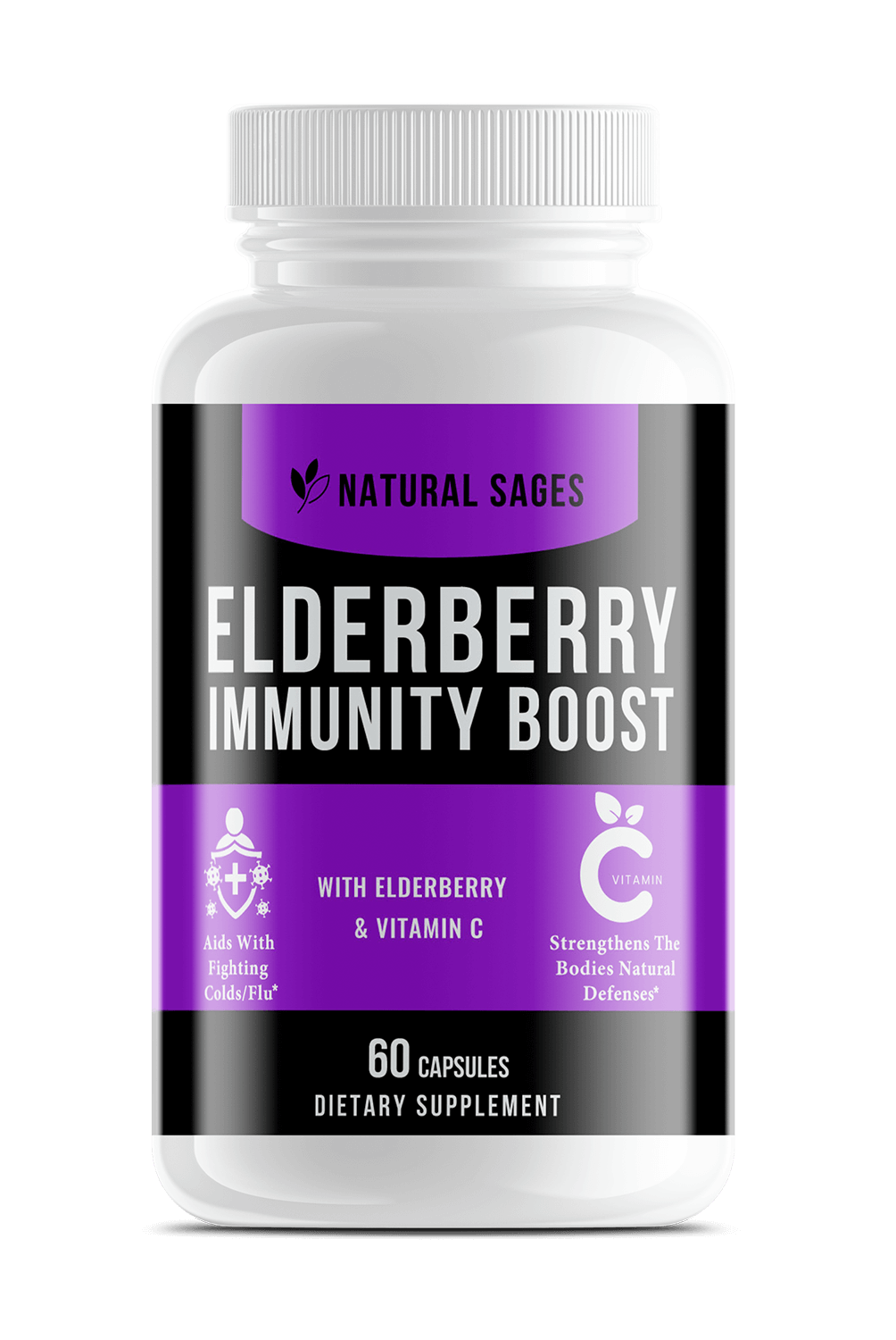 Natural Elderberry Immune Support w/ Vitamin C